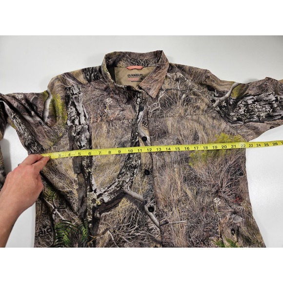 Women Magellan camo packable Vented roll tab sleeve hunting top XL - Picture 8 of 9